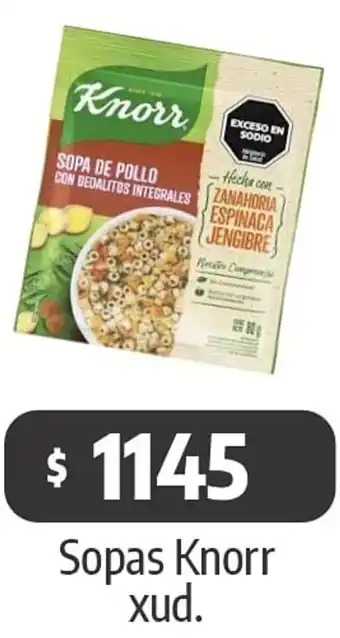 Autoservicio Capo Knorr sopas oferta