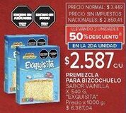 Carrefour Exquisita premezcla para bizcochuelo sabor vainilla oferta
