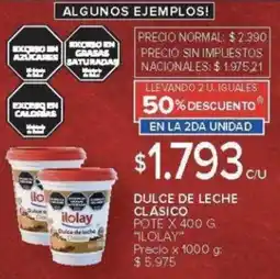 Carrefour Ilolay dulce de leche clásico pote oferta