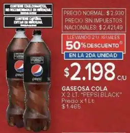 Carrefour Pepsi black gaseosa cola oferta