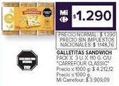 Carrefour Carrefour classic sandwich galletitas oferta