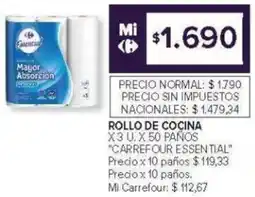 Carrefour Carrefour essential rollo de cocina oferta