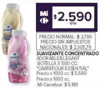 Carrefour Carrefour essential suavizante concentrado adorable/elegant oferta