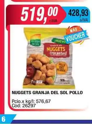 Maxiconsumo Granja Del Sol Nuggets Pollo oferta