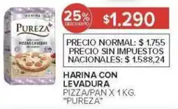 Carrefour Pureza harina con levadura pizza/pan oferta
