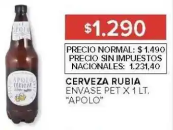 Carrefour Apolo cerveza rubia envase pet oferta