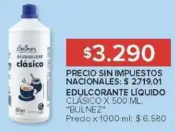 Carrefour Bulnez edulcorante líquido clásico oferta