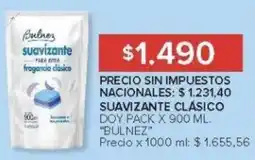 Carrefour Bulnez suavizante clásico doy pack oferta