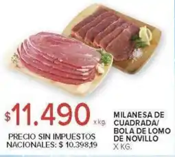 Carrefour Milanesa de cuadrada/ bola de lomo de novillo oferta