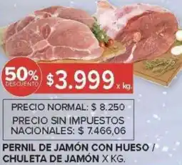 Carrefour Pernil de jamón con hueso / chuleta de jamón oferta