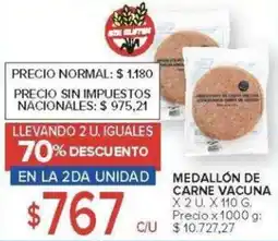 Carrefour Medallón de carne vacuna oferta