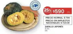 Carrefour Zapallo japonés oferta