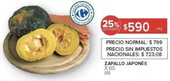 Carrefour Zapallo japonés oferta