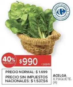 Carrefour Acelga oferta