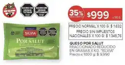 Carrefour Silvia queso por salut fraccionado reducido en grasas oferta