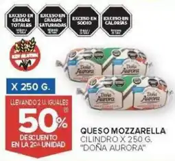 Carrefour Doña aurora queso mozzarella cilindro oferta