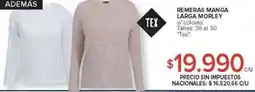 Carrefour Remeras manga larga morley v/ colores oferta