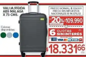 Carrefour Valija rígida abs málaga oferta