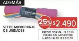Carrefour Set de microfibras oferta