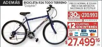 Carrefour Dolphin bicicleta R26 todo terreno oferta