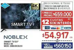 Carrefour Noblex smart tv 50" oferta