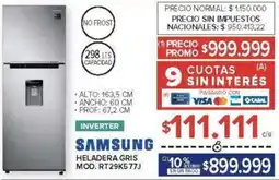 Carrefour Samsung heladera gris oferta