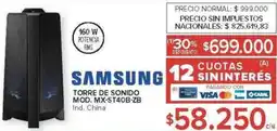 Carrefour Samsung torre de sonido oferta