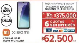 Carrefour Xiaomi redmi 14c celular libre negro oferta