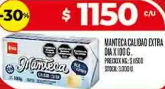 Supermercados DIA Dia manteca calidad extra oferta