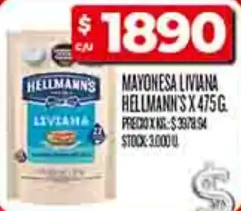 Supermercados DIA Hellmann's liviana mayonesa oferta