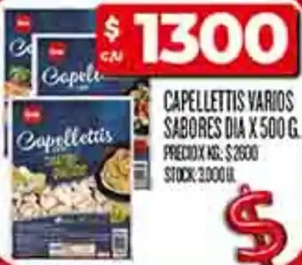 Supermercados DIA Dia capellettis varios sabores oferta