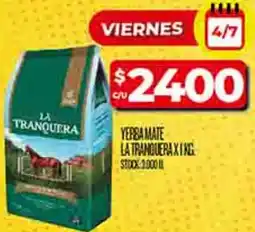 Supermercados DIA La tranquera yerba mate oferta