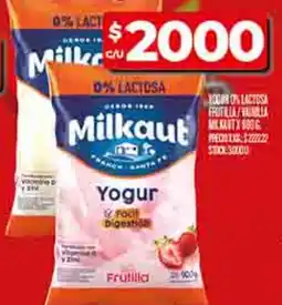 Supermercados DIA Milkaut yogur oferta