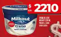 Supermercados DIA Milkaut crema de leche oferta