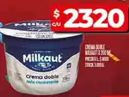 Supermercados DIA Milkaut crema doble oferta