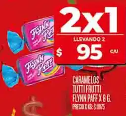 Supermercados DIA Flynn paff caramelos tutti frutti oferta