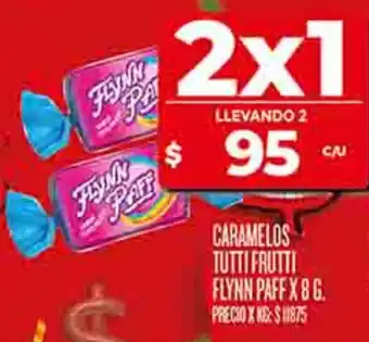 Supermercados DIA Flynn paff caramelos tutti frutti oferta