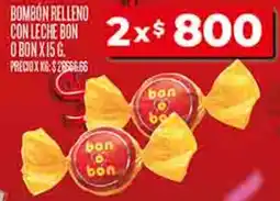 Supermercados DIA Bon o bon bombón relleno con leche oferta