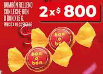 Supermercados DIA Bon o bon bombón relleno con leche oferta