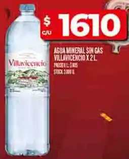 Supermercados DIA Villavicencio agua mineral sin gas oferta