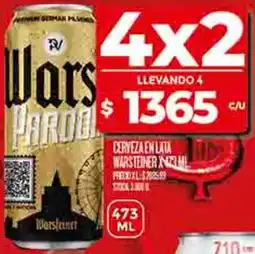 Supermercados DIA Warsteiner cerveza en lata oferta