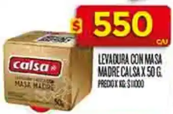 Supermercados DIA Calsa levadura con masa madre oferta