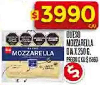 Supermercados DIA Dia mozzarella queso oferta