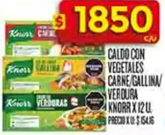 Supermercados DIA Knorr caldo con vegetales carne/gallina verdura oferta