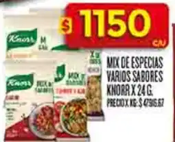Supermercados DIA Knorr mix de especias varios sabores oferta