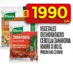 Supermercados DIA Knorr vegetales deshidratados cebolla/zanahoria oferta
