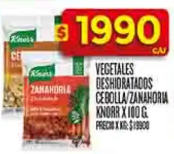 Supermercados DIA Knorr vegetales deshidratados cebolla/zanahoria oferta