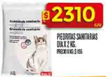 Supermercados DIA Dia piedritas sanitarias oferta