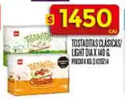 Supermercados DIA Dia tostaditas clásicas/ light oferta