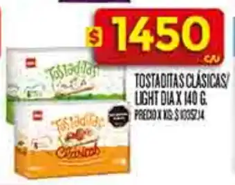 Supermercados DIA Dia tostaditas clásicas/ light oferta